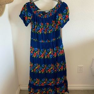 Blue flowered old navy dress